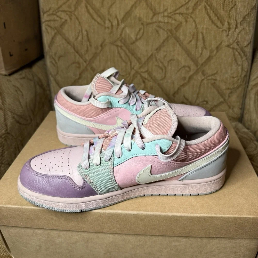 Nike Air Jordan 1 Low SE Easter Pastel Champagne DJ5196-615 Men's Size 7.5